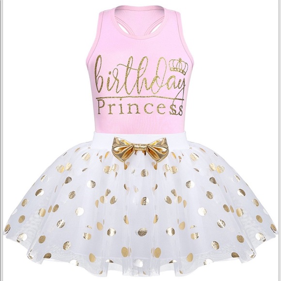 Other - Birthday Princess 2 Piece Razor Back + Tutu